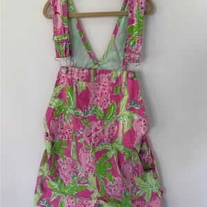 Lilly Pulitzer Pink and Green Overalls
